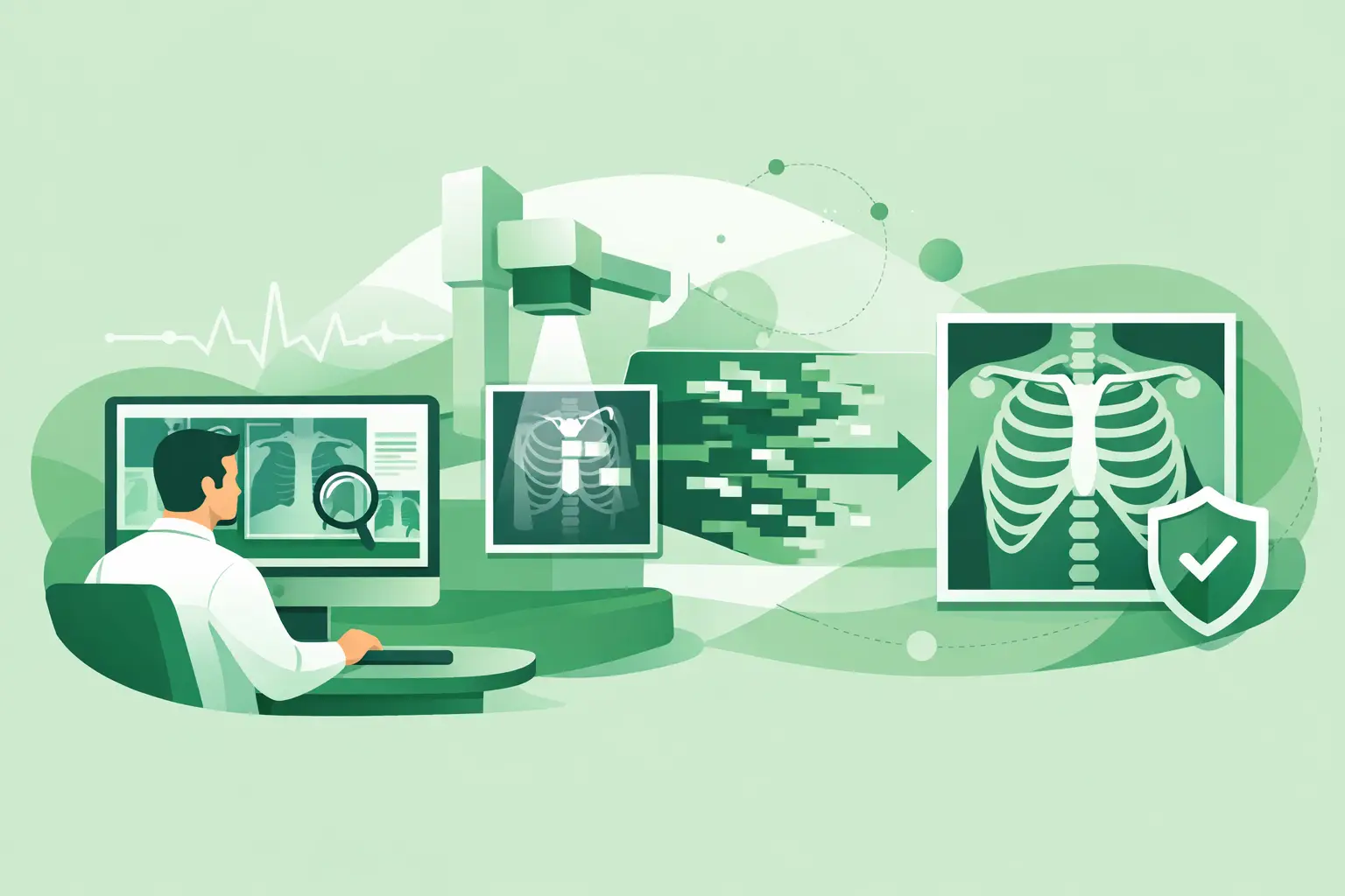 DR Artifact Diagnosis for Faster X-Ray Recovery