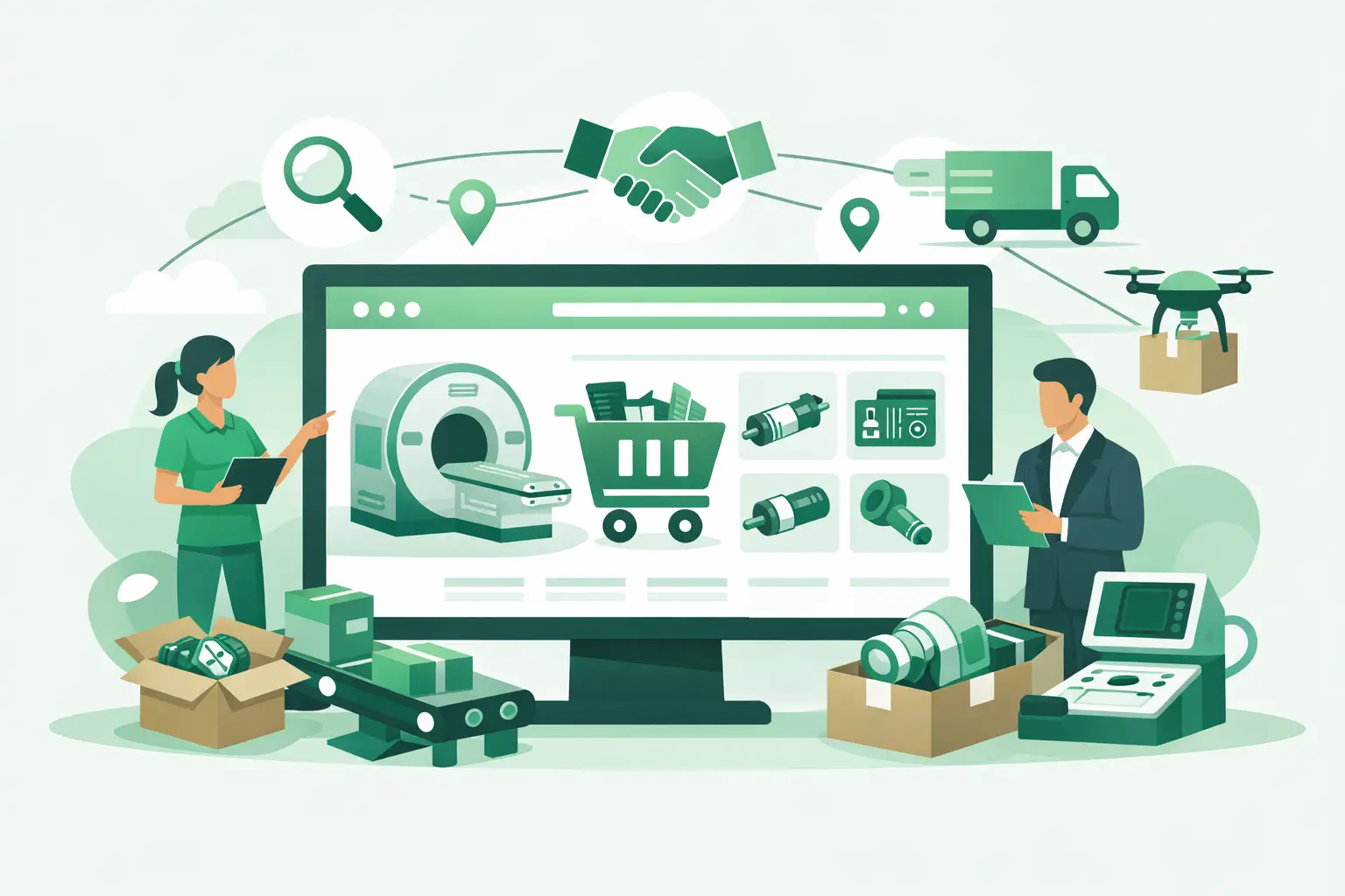 How a Medical Imaging Parts Marketplace Works
