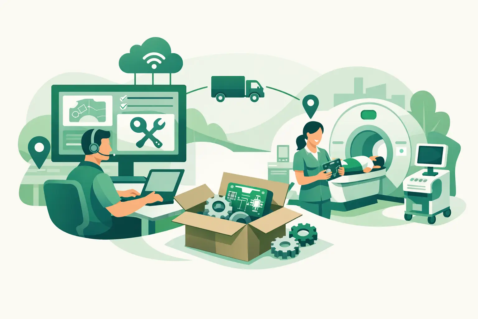 Remote Clinic Parts Recovery for Imaging Uptime
